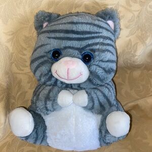 KELLY Toy striped kitten with blue eyes and bobbed tail. Adorable best friend.